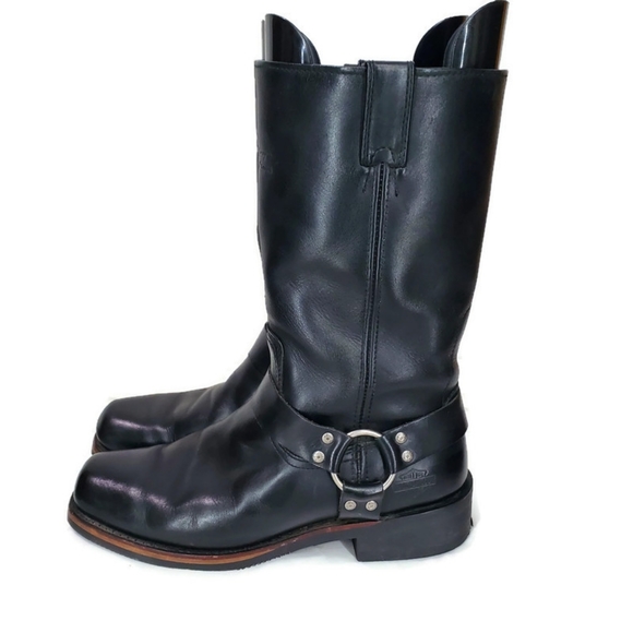 Harley-Davidson Other - Harley Davidson Men’s Black Leather Moto Motorcycle Biker Boots Size 10.5